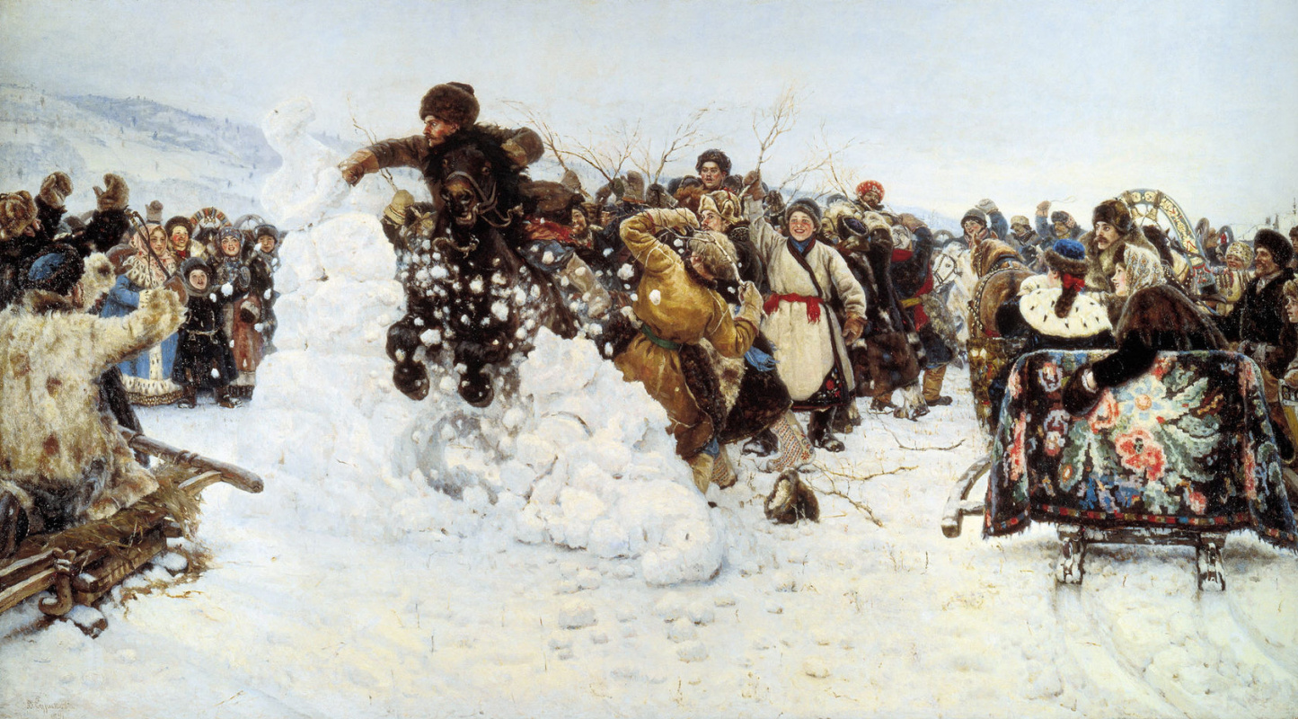 Vasily Surikov. The capture of snow town
