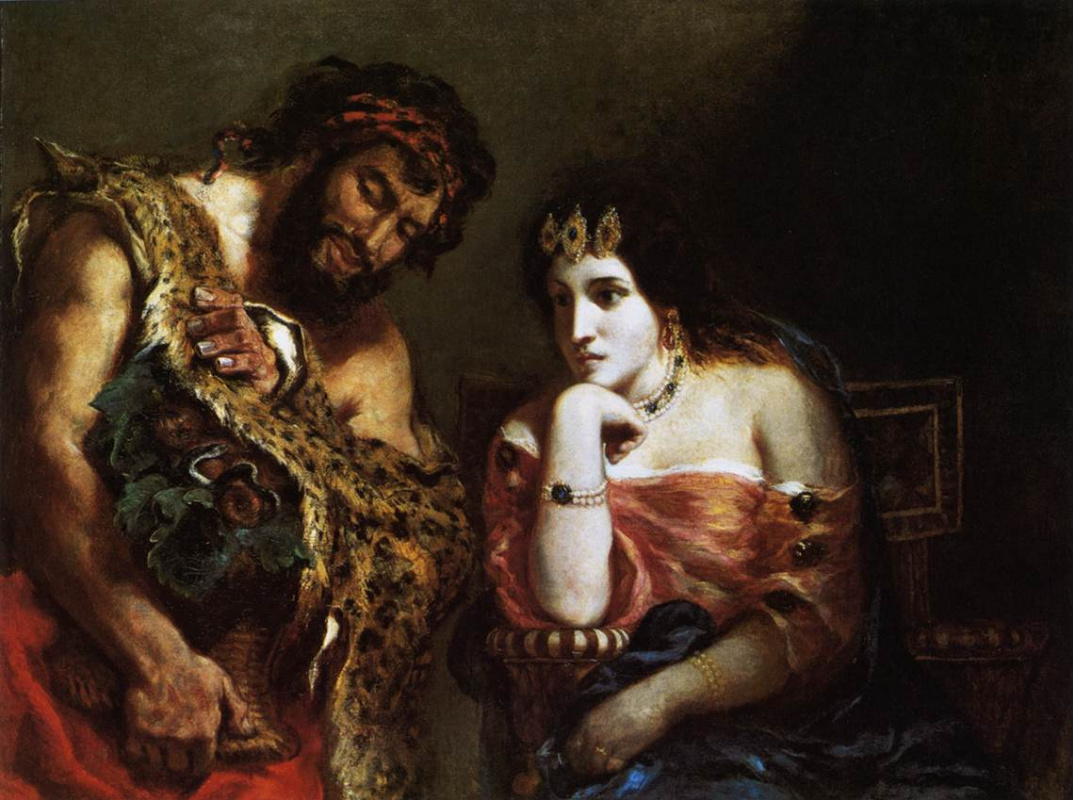 Eugene Delacroix. Cleopatra and the peasant