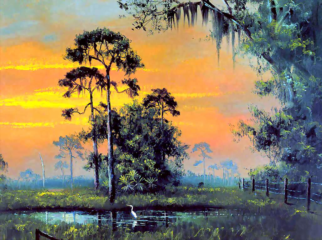 Roy McLendon. Tropical landscape 2