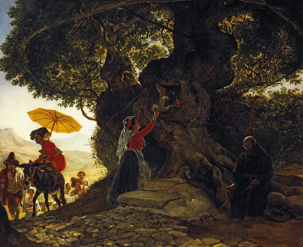 Karl Bryullov. At our lady of the oak