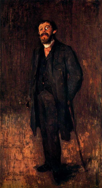 Edward Munch. Portrait of the painter Jensen of Hella