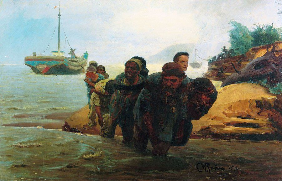 Ilya Efimovich Repin. Christ in the garden of Gethsemane. The picture "barge haulers on the Volga"