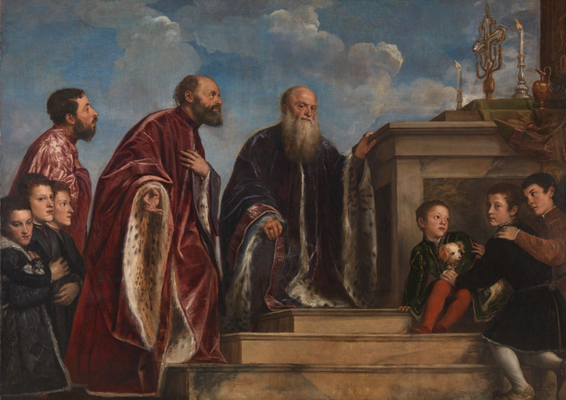 The Vendramin Family Venerating a Relic of the True Cross
Titian1560, 206.1×288.5 cm