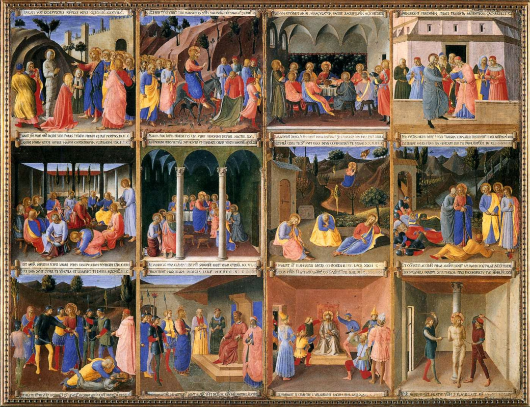 Fra Beato Angelico. Scenes from the life of Christ. Panel 2. Painting for Armadio degli Argenti (Silver Chest)
