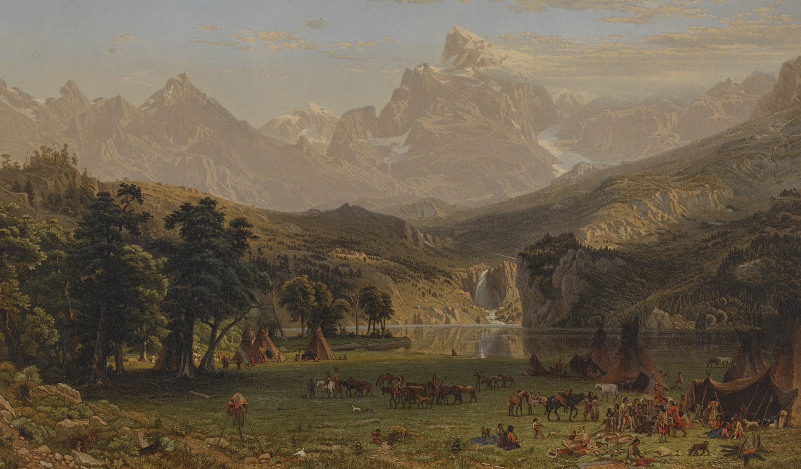 Buy digital version: Rocky mountains, lander peak by Albert