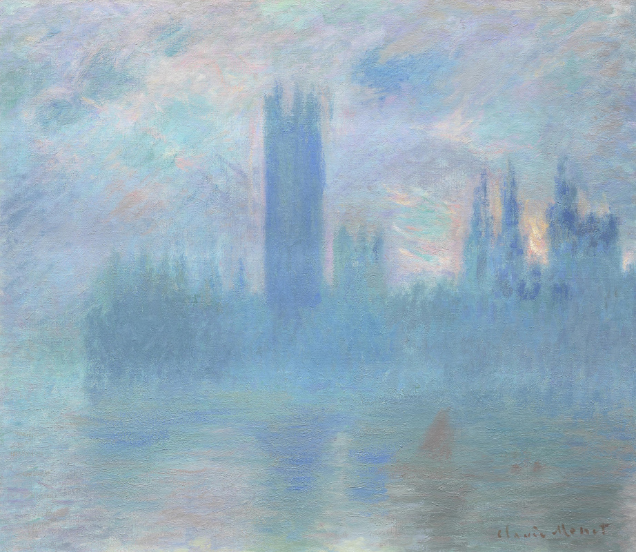 Claude Monet. The Parliament building in London
