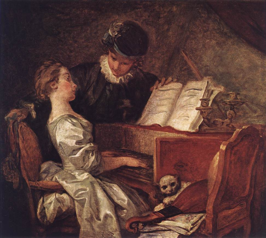 Jean-Honore Fragonard. Music lesson