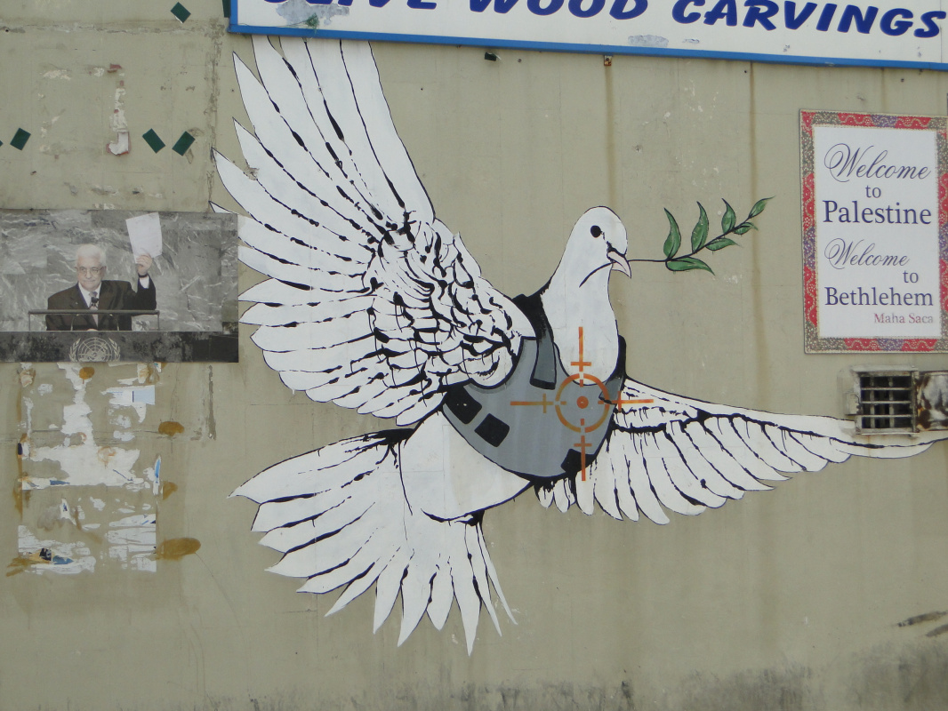 Banksy. Dove of peace