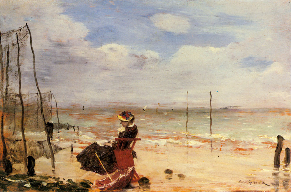 Norbert Gönött. Woman on the beach
