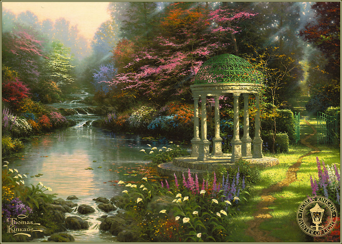 Thomas Kincaid. Garden of prayer