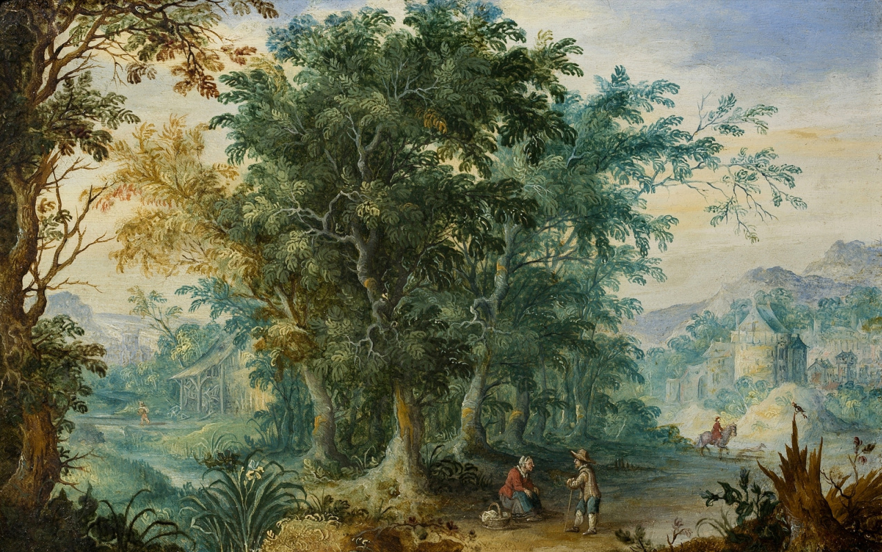 Jan Bruegel The Elder. Small forest landscape.