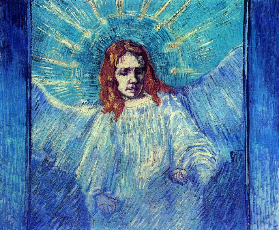 Vincent van Gogh. Half Figure of an Angel (after Rembrandt)