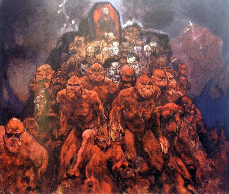Ivan Grigorievich Myasoedov. Crowd of demons