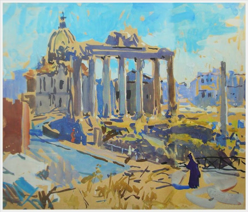 Tetyana Yablonska. Ruins of the Roman forum