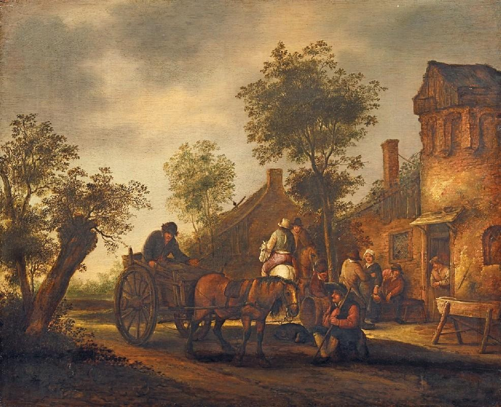 Isaac Jans van Ostade. Carriage from the hotel (the authorship is not proven)