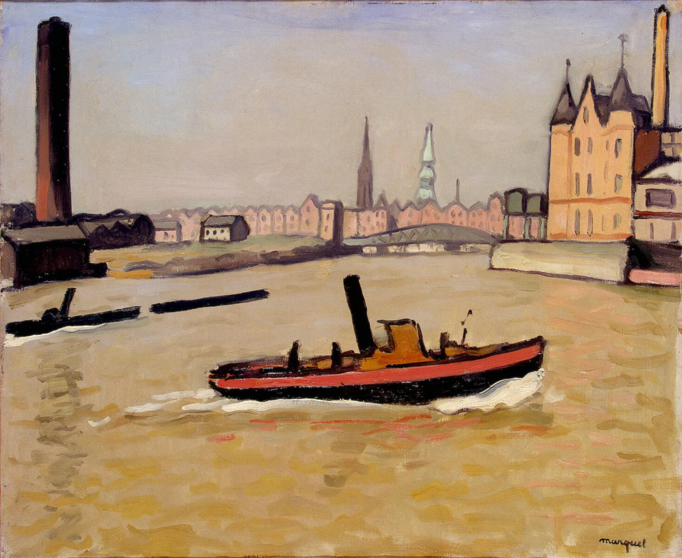 Albert Marquet. Port of hamburg