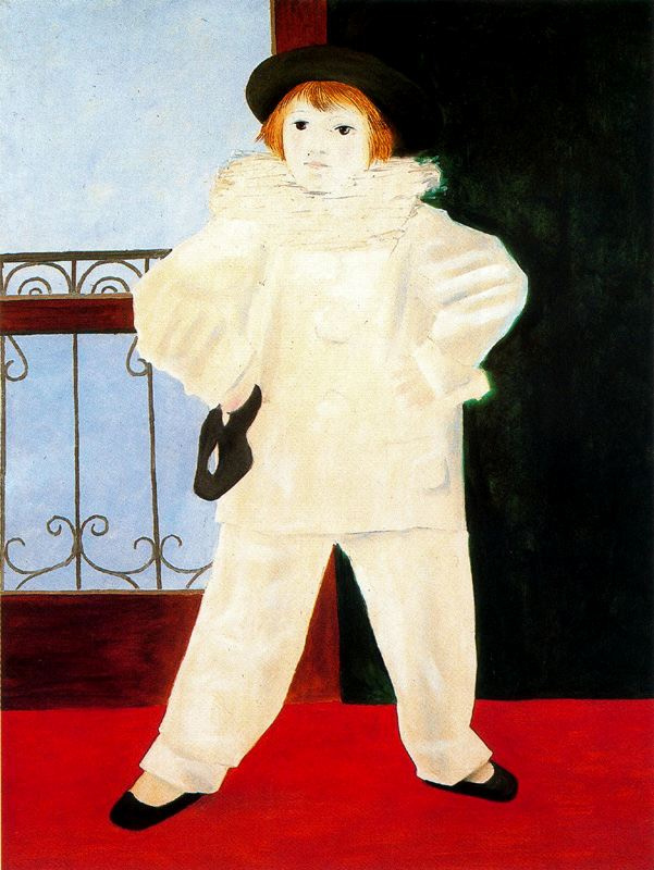 Pablo Picasso. Paul in the costume of Pierrot