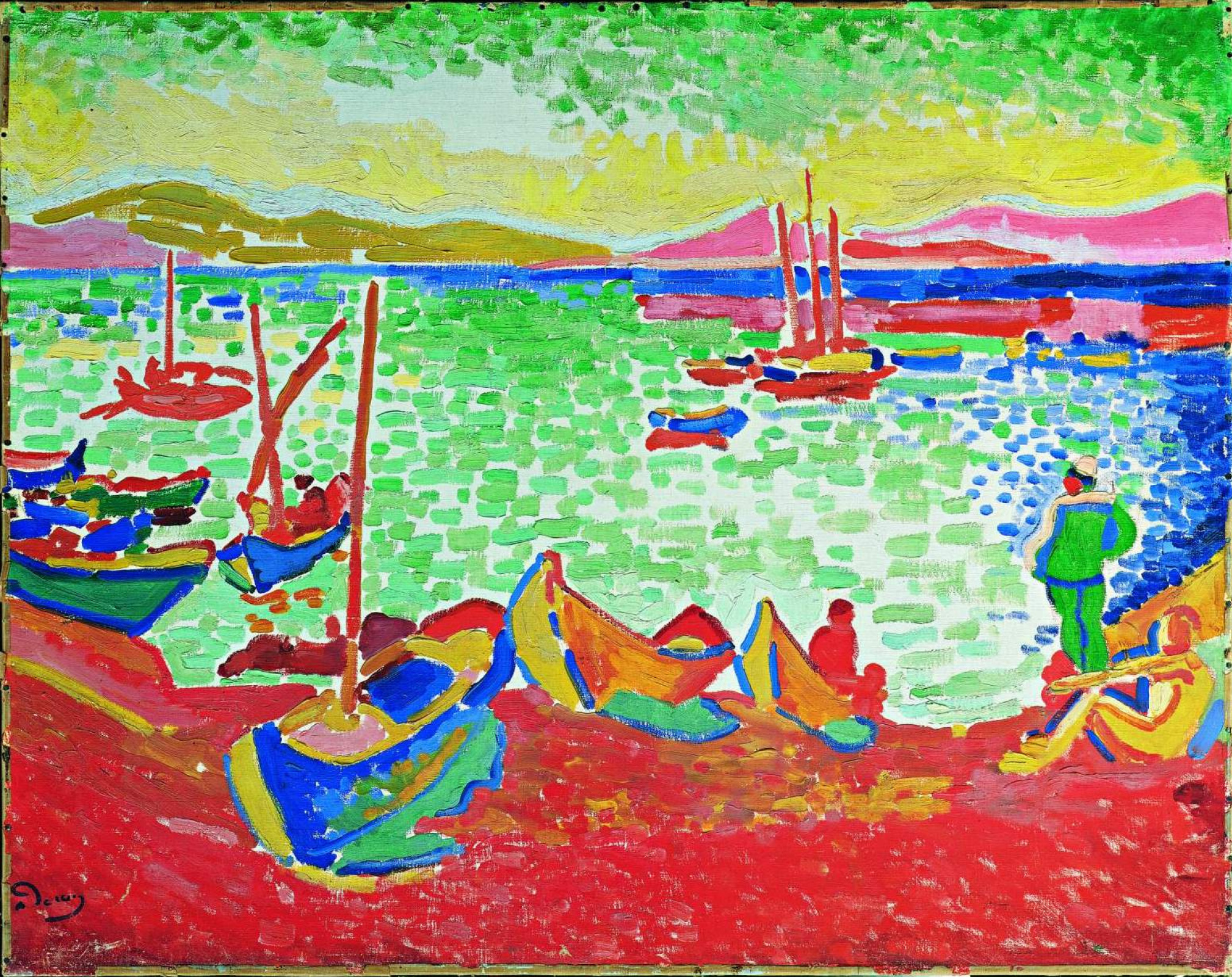 Andre Derain. Bâteaux dans le Port de Collioure