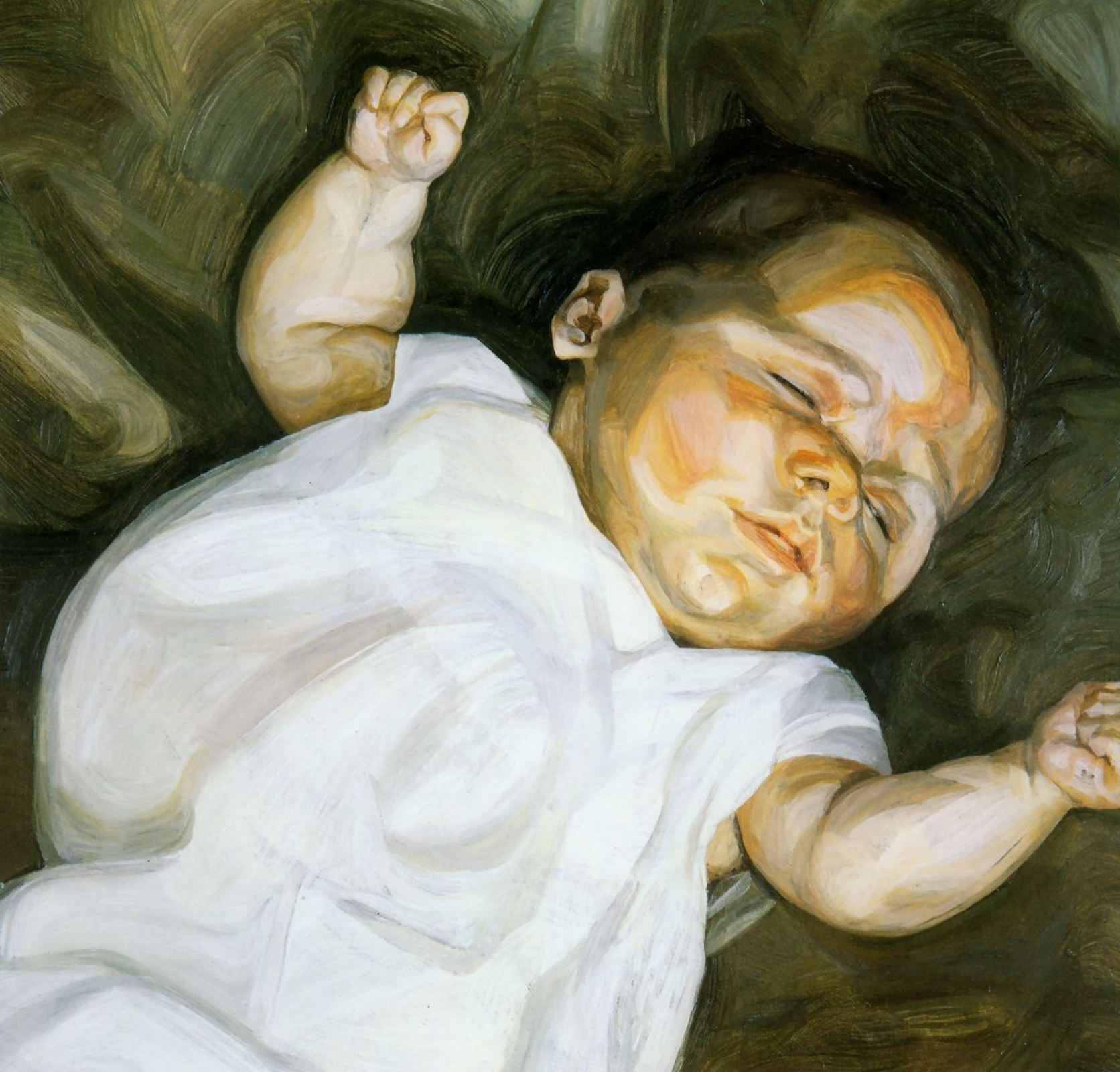 Baby on a Green Sofa, 1961, 16×24 cm by Lucien Freud: History