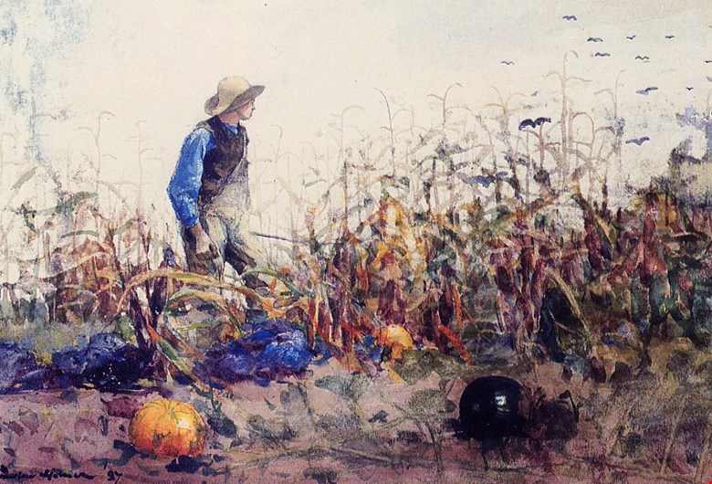Winslow Homer. Among vegetables