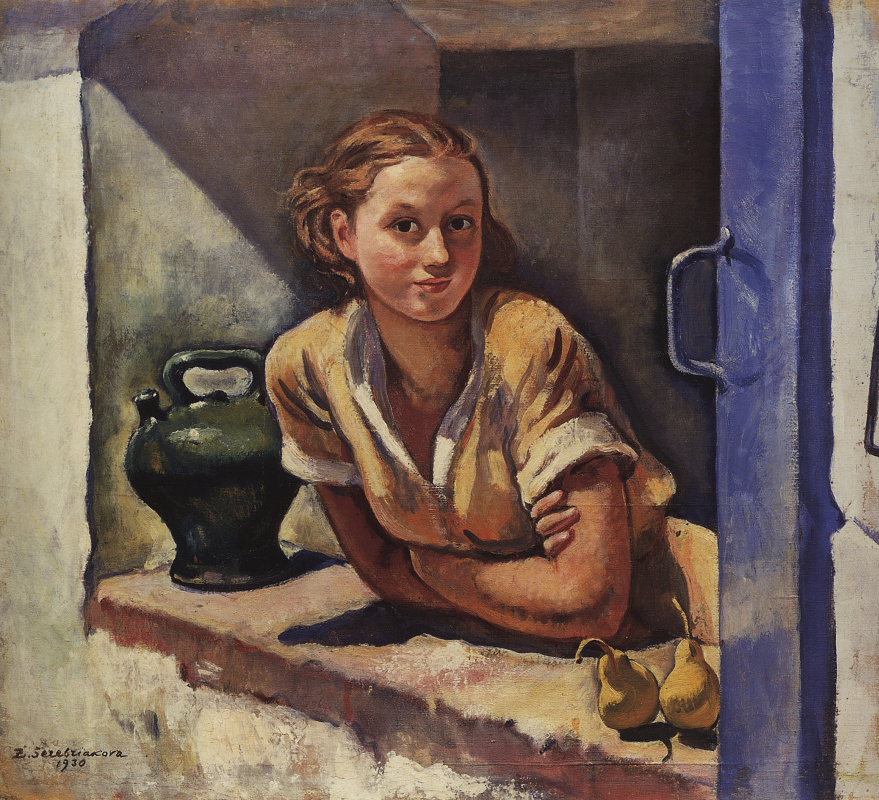 Zinaida Serebryakova. Collioure. Katya en la terraza