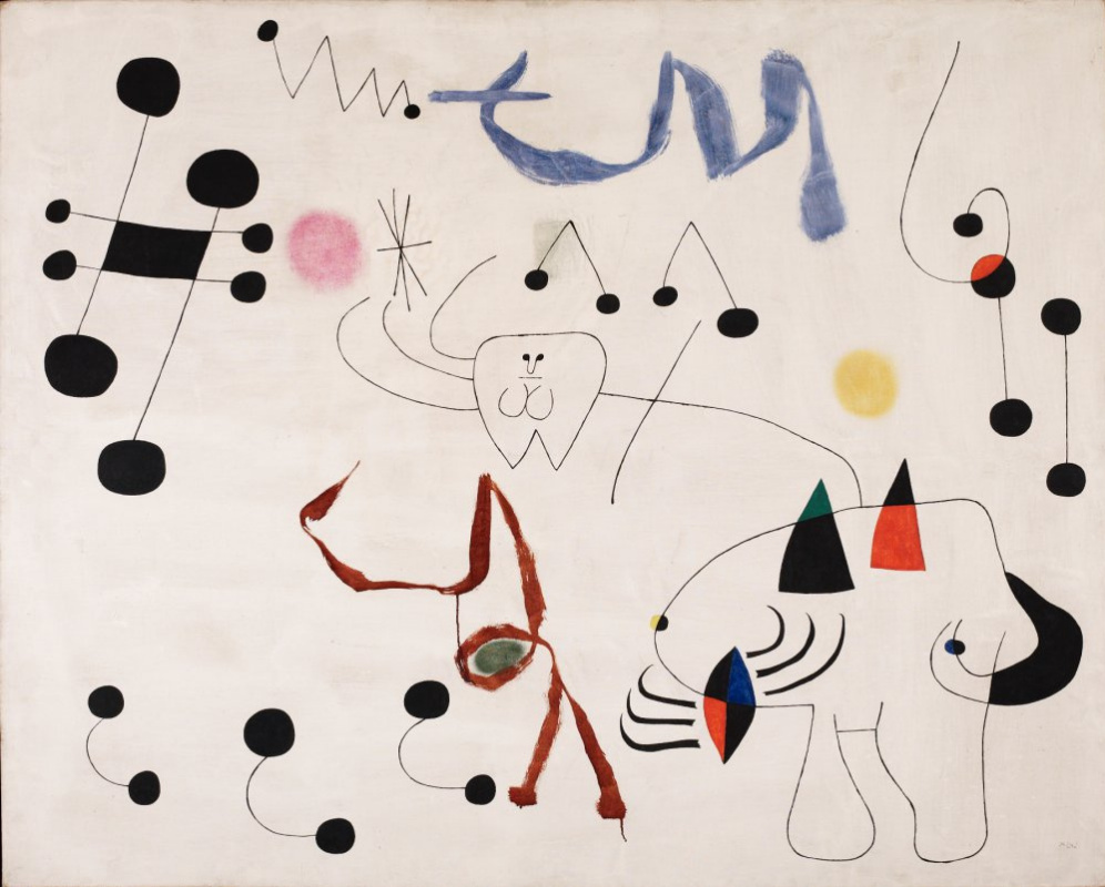 Joan (Joan) Miro. Woman dreams of escape