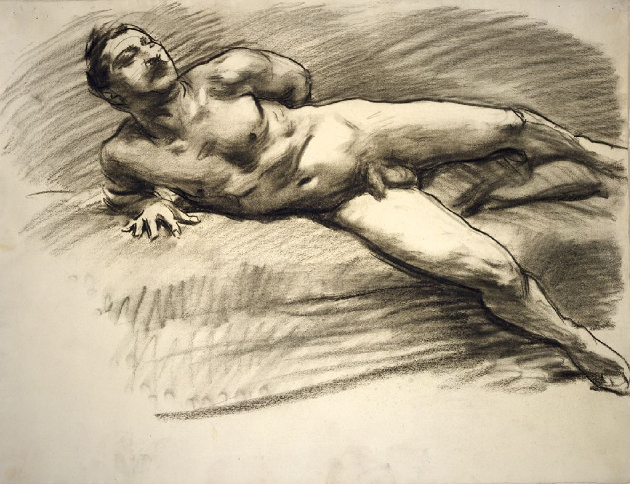 Lying on the couch naked man, 1915, 62×48 cm by John Singer Sargent:  History, Analysis & Facts | Arthive