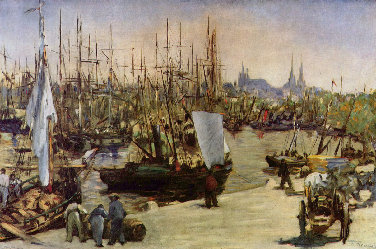 Edouard Manet. The harbour at Bordeaux