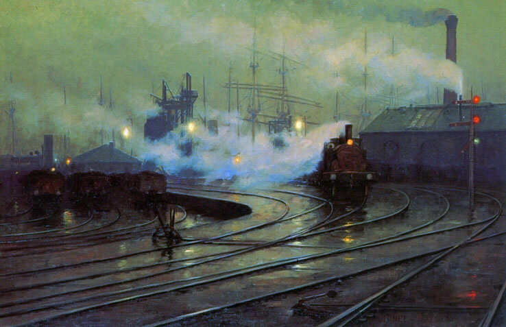 Lionel Walden. Docks in Cardiff