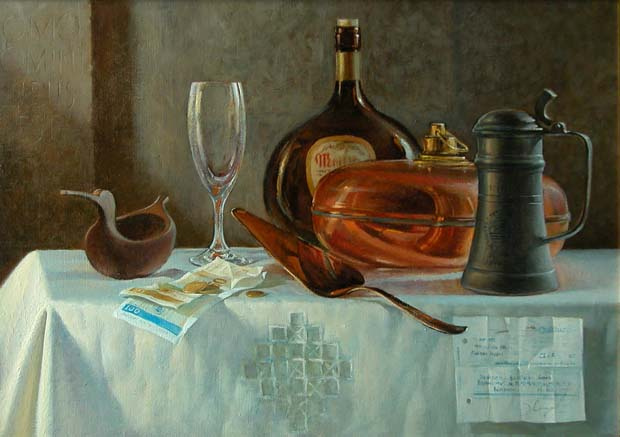 Sergey Alekseevich Makarov. Still life. Morning in Bavaria