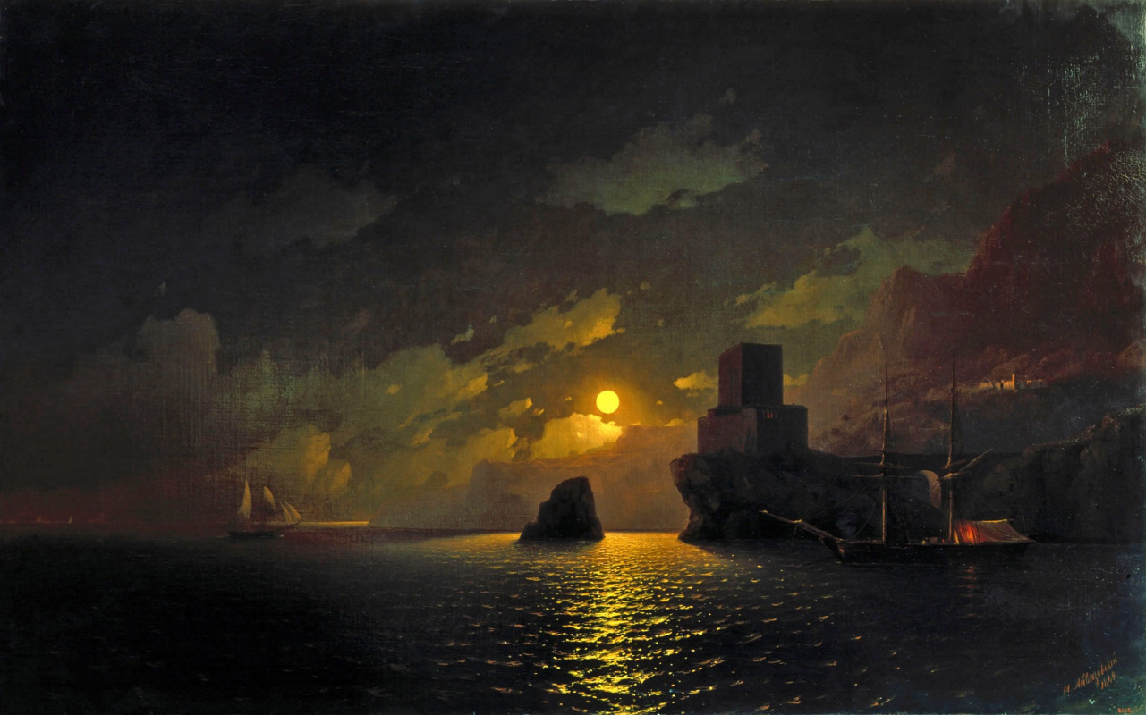 Ivan Aivazovsky. Moonlit night