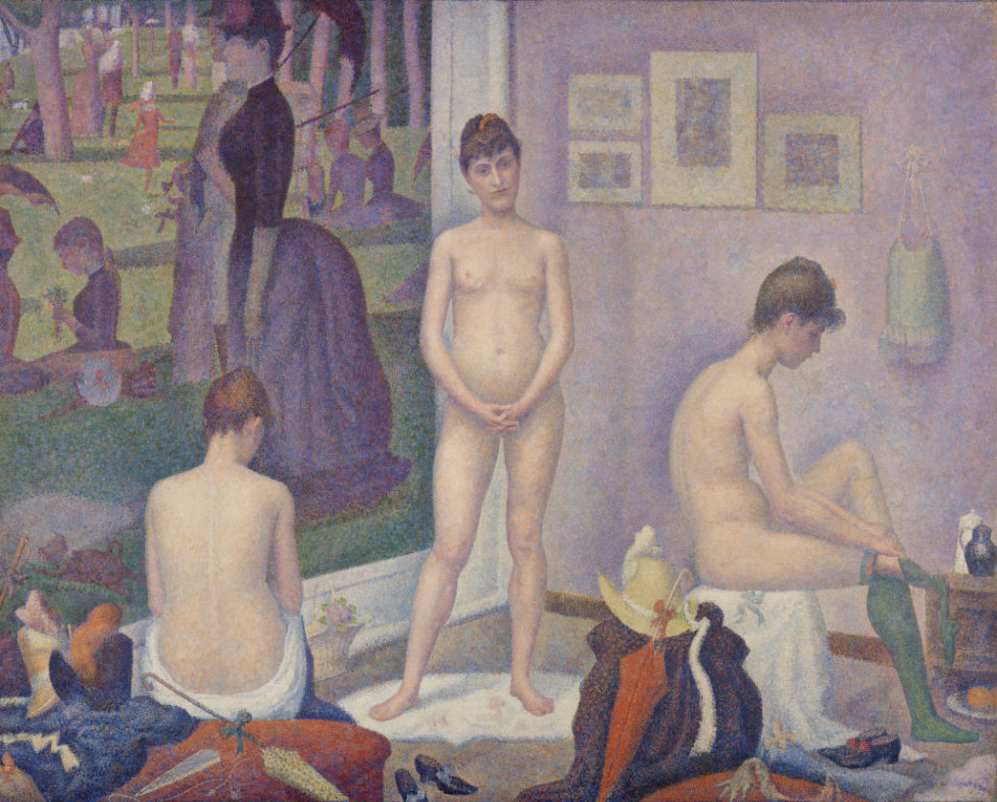 Georges Seurat Modelos desnudos, 1888, 250×200 cm: Descripción de la obra |  Arthive