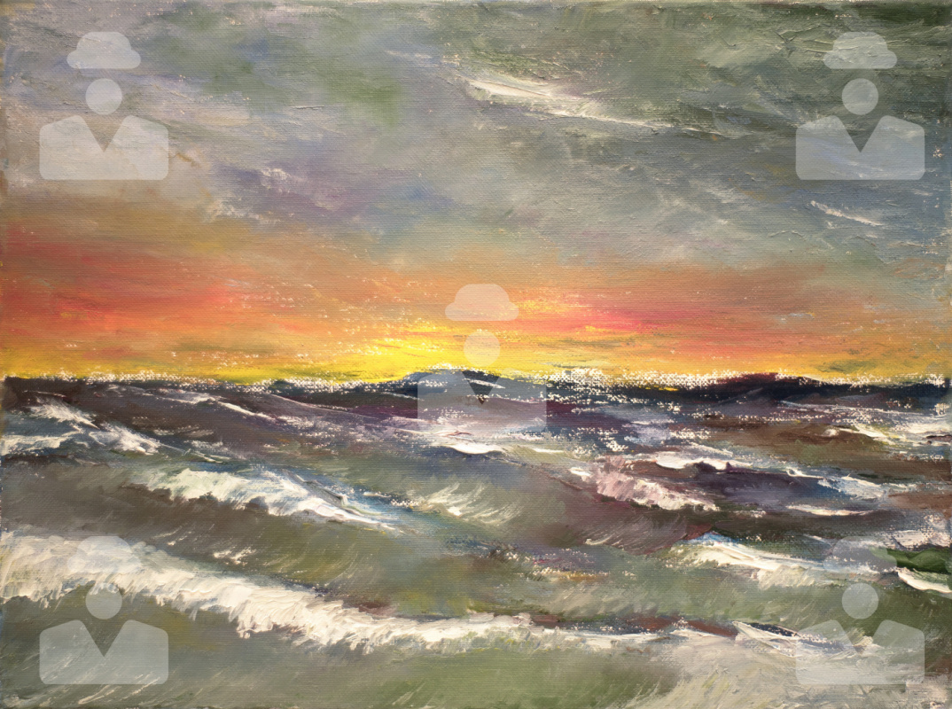Albert Safiullin. Storm sunset