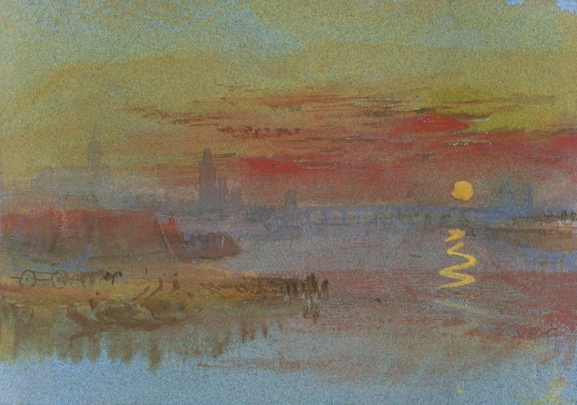 Joseph Mallord William Turner. Scarlet sunset