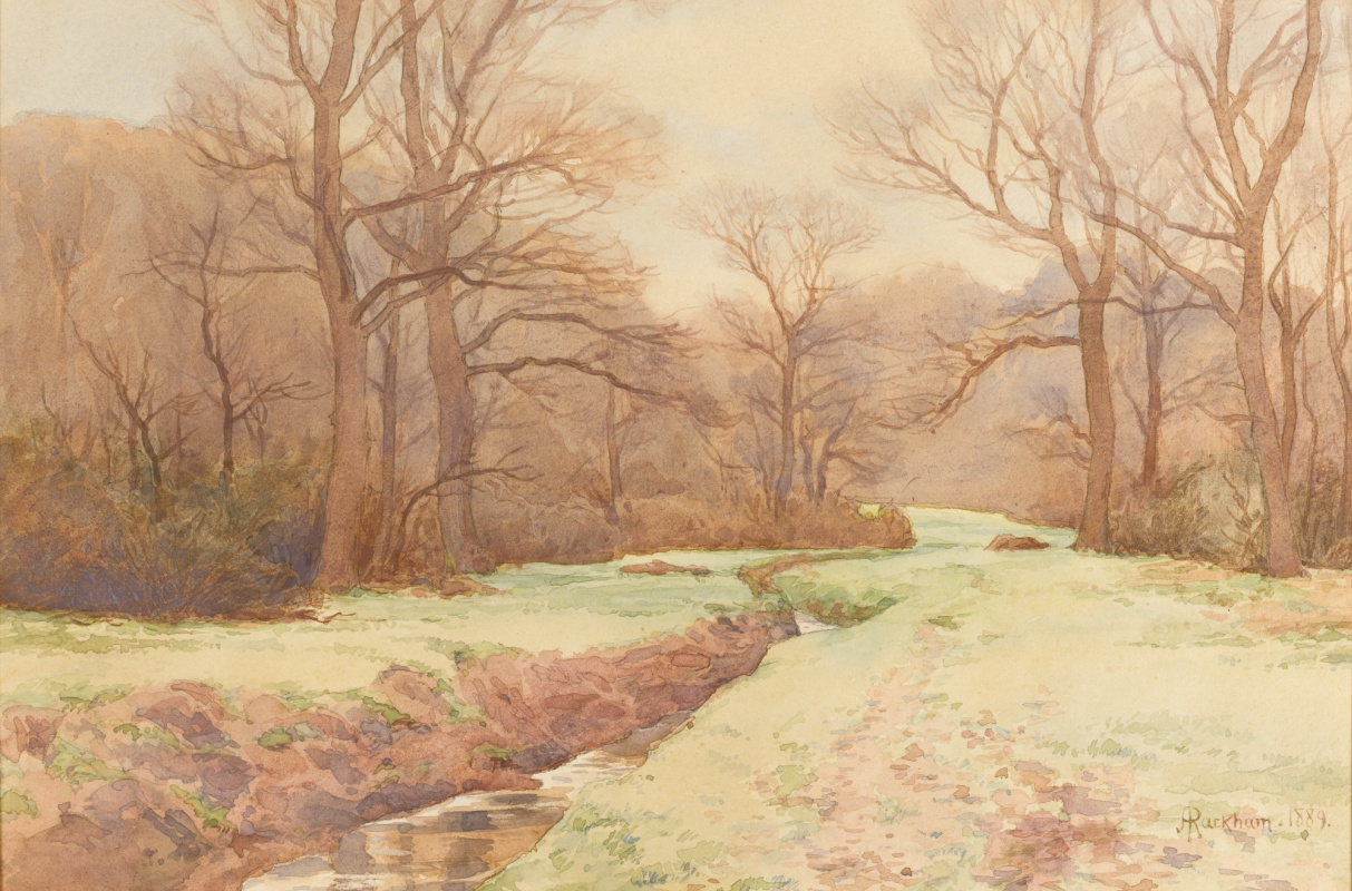 Arthur Rackham. Winter in the forest