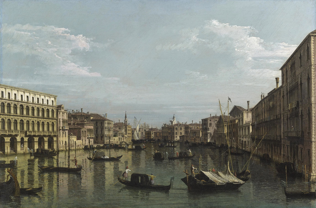 Bernardo Bellotto. Venice, view of Grand canal