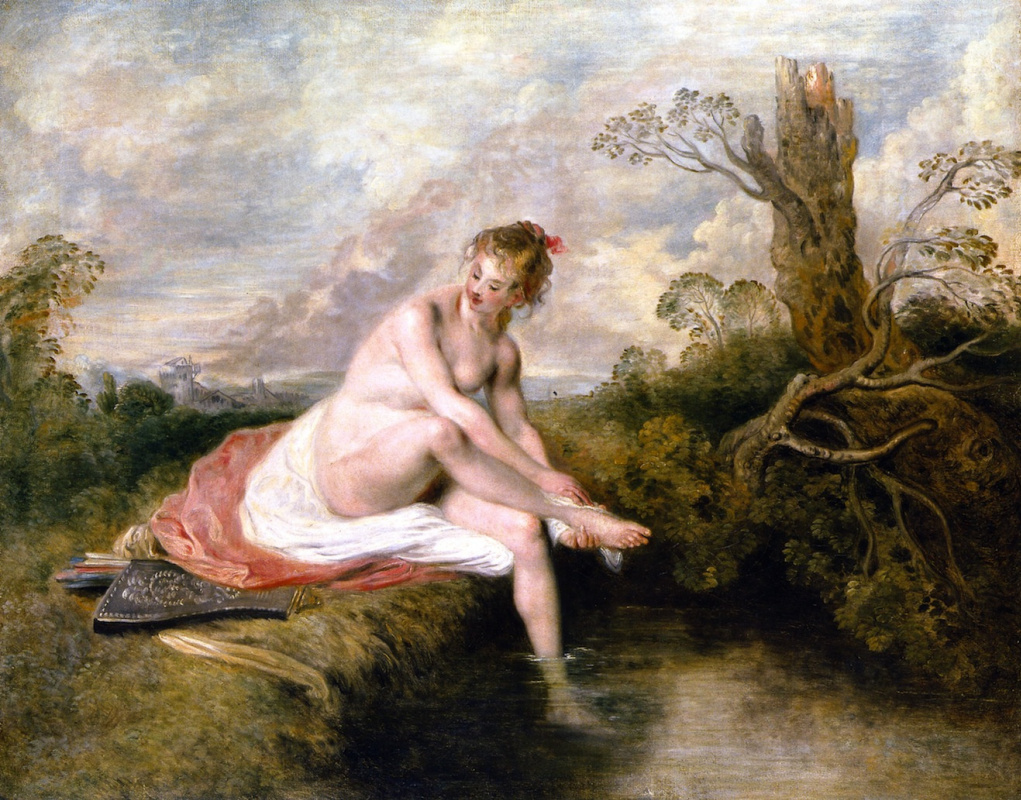 Antoine Watteau. Bathing Diana