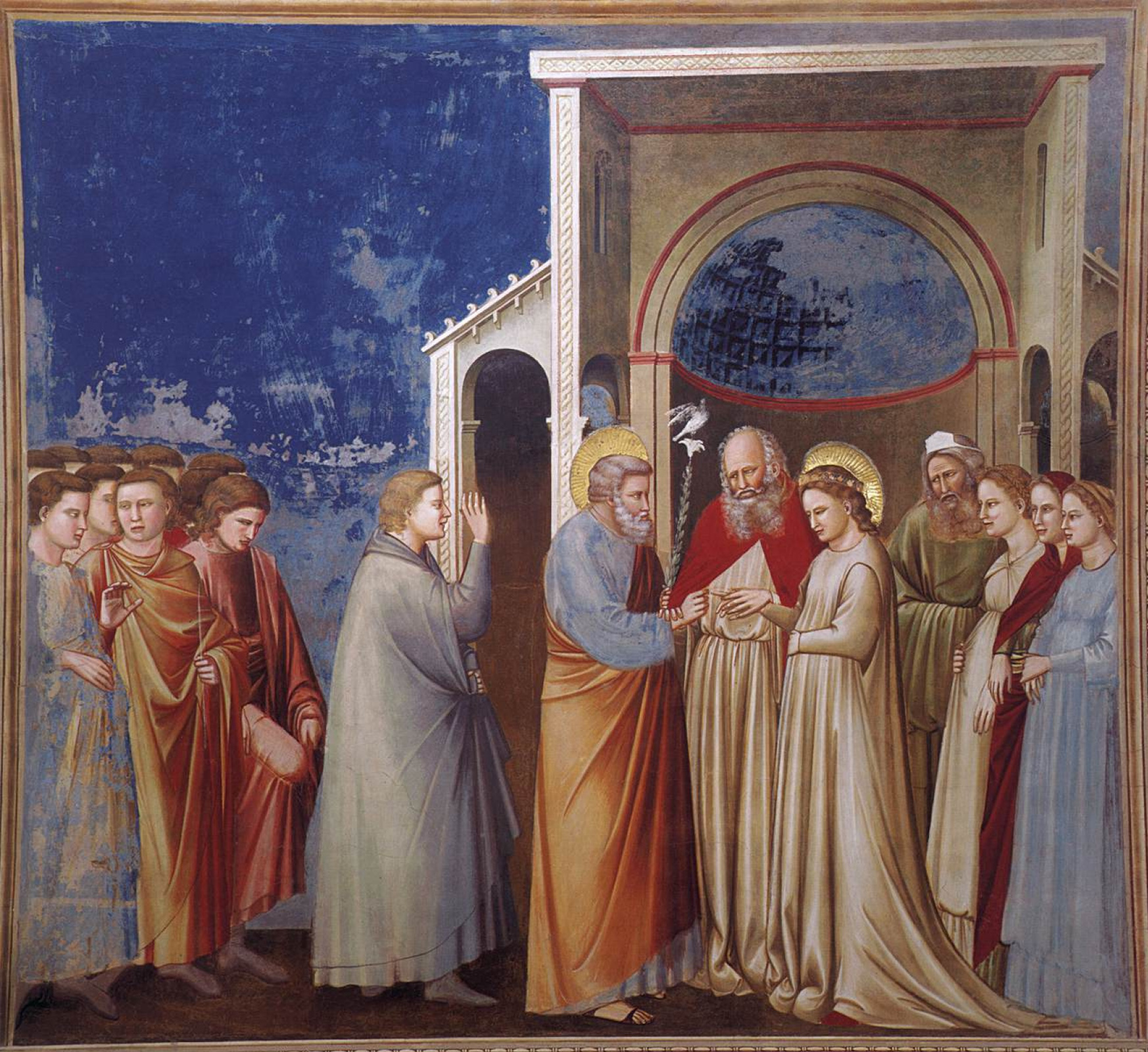 Giotto di Bondone Marriage of the Virgin. Scenes from the Life of