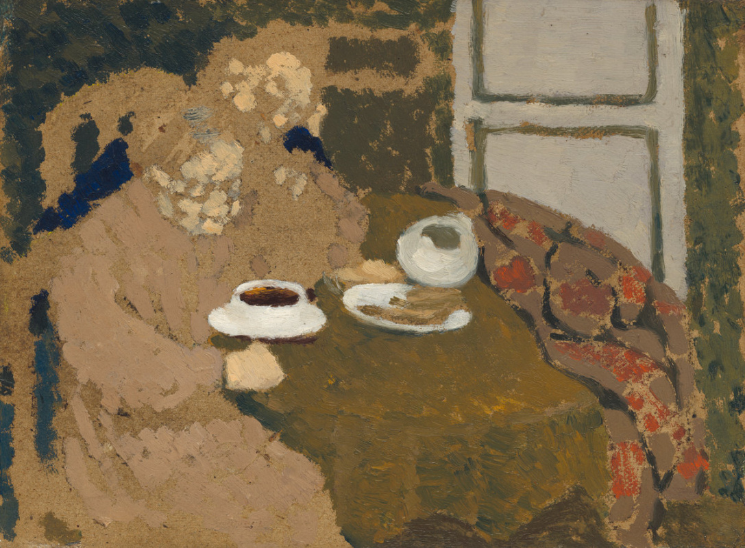 Jean Edouard Vuillard. Two Women Drinking Coffee