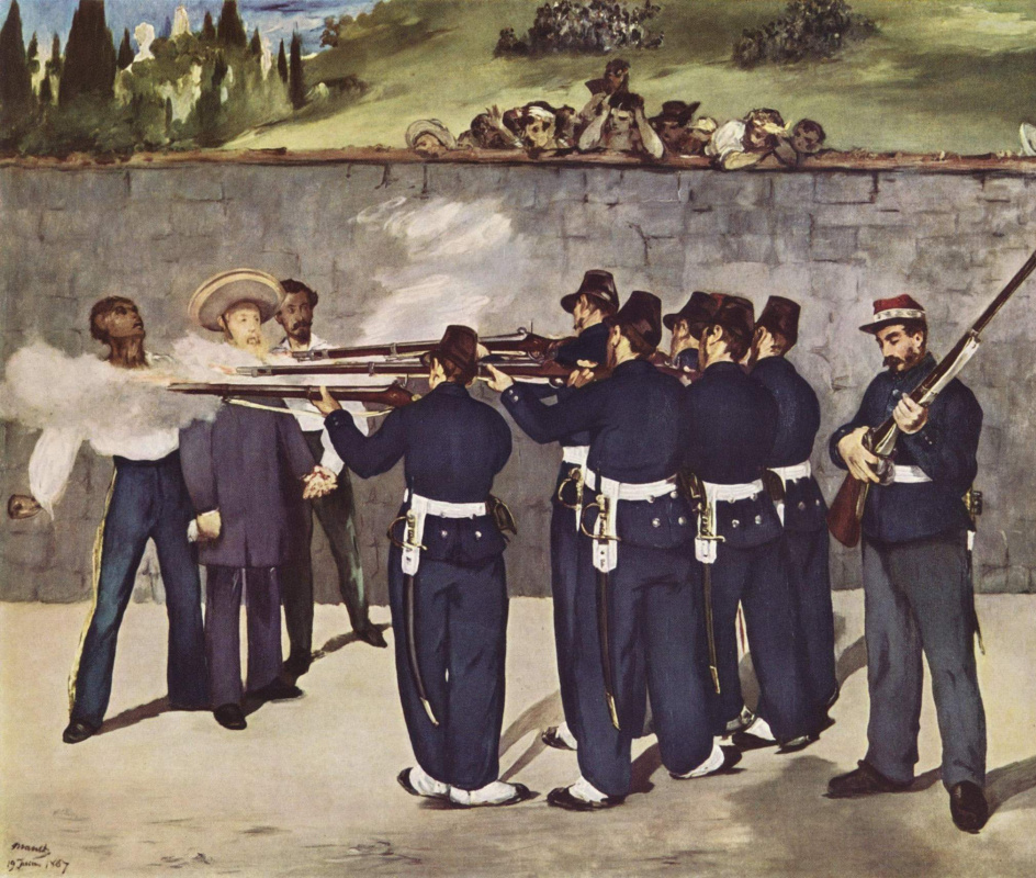 Edouard Manet. The execution of Emperor Maximilian I