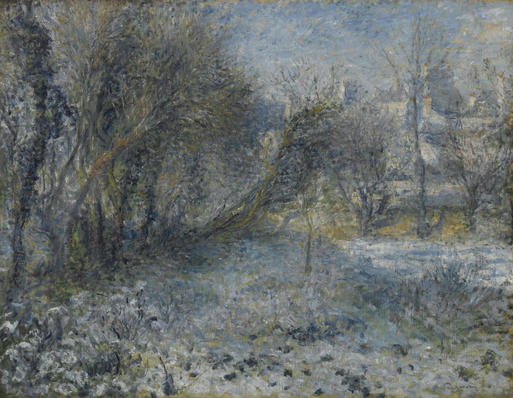 Pierre Auguste Renoir. Snowy landscape