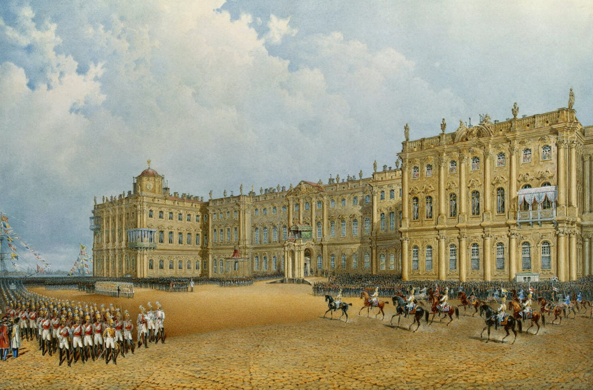 Vasily Semenovich Sadovnikov. View of the Winter Palace from the Admiralty