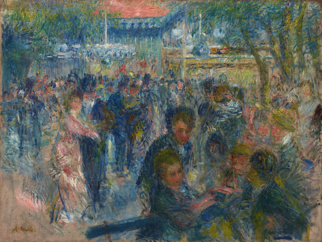 Pierre Auguste Renoir. Мулен де ла Галетт, набросок