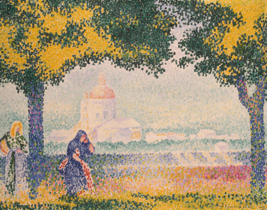 Анри Эдмон Кросс. Вид на церковь Санта Мария дельи Анджели близ Ассизи