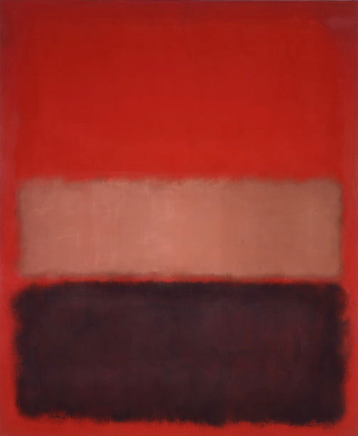 Rothko Mark.  No. 46 (Black, ochre, red on red)