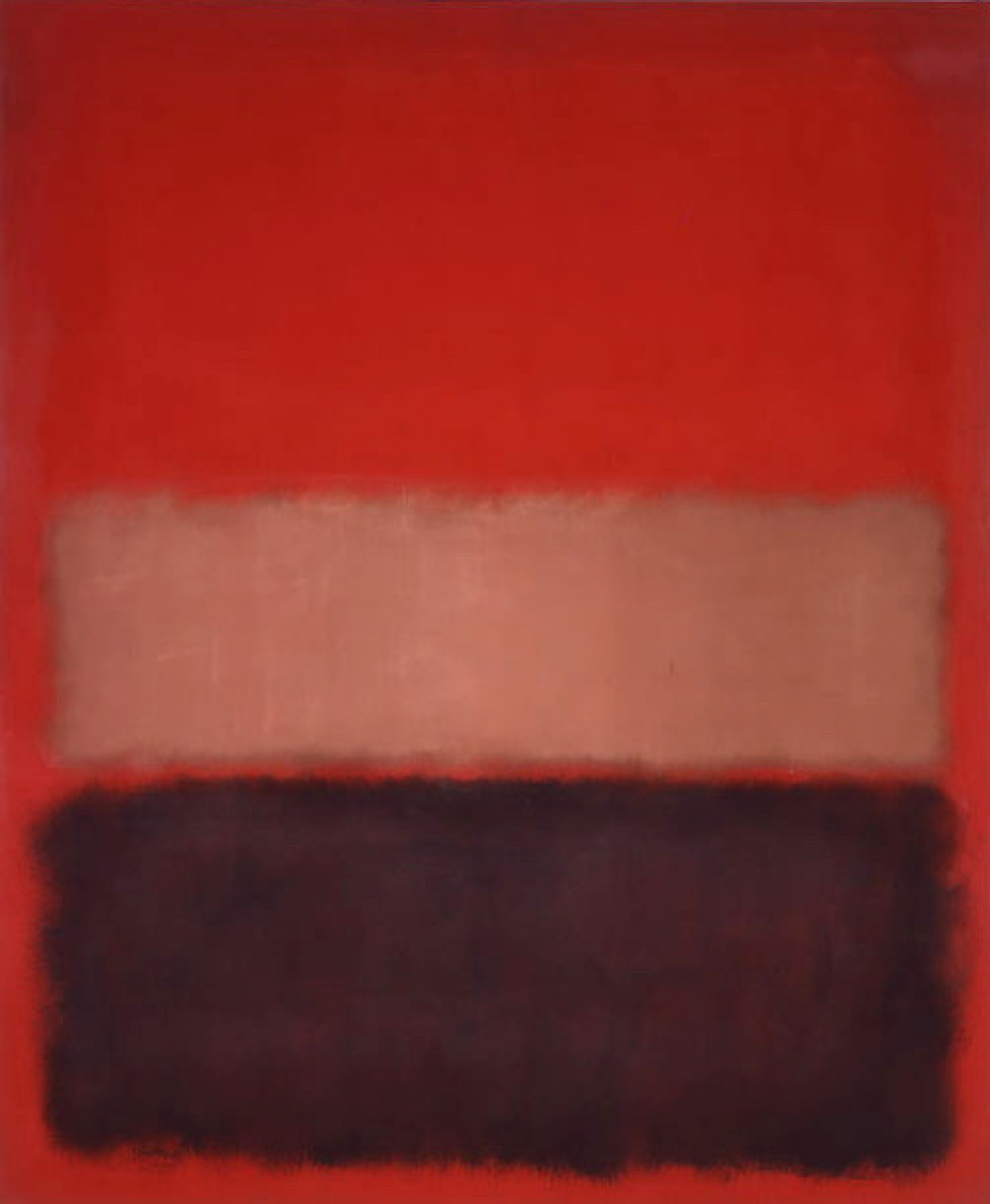 No. 46 (Black, ochre, red on red), 1957, 207×253 cm by Rothko Mark