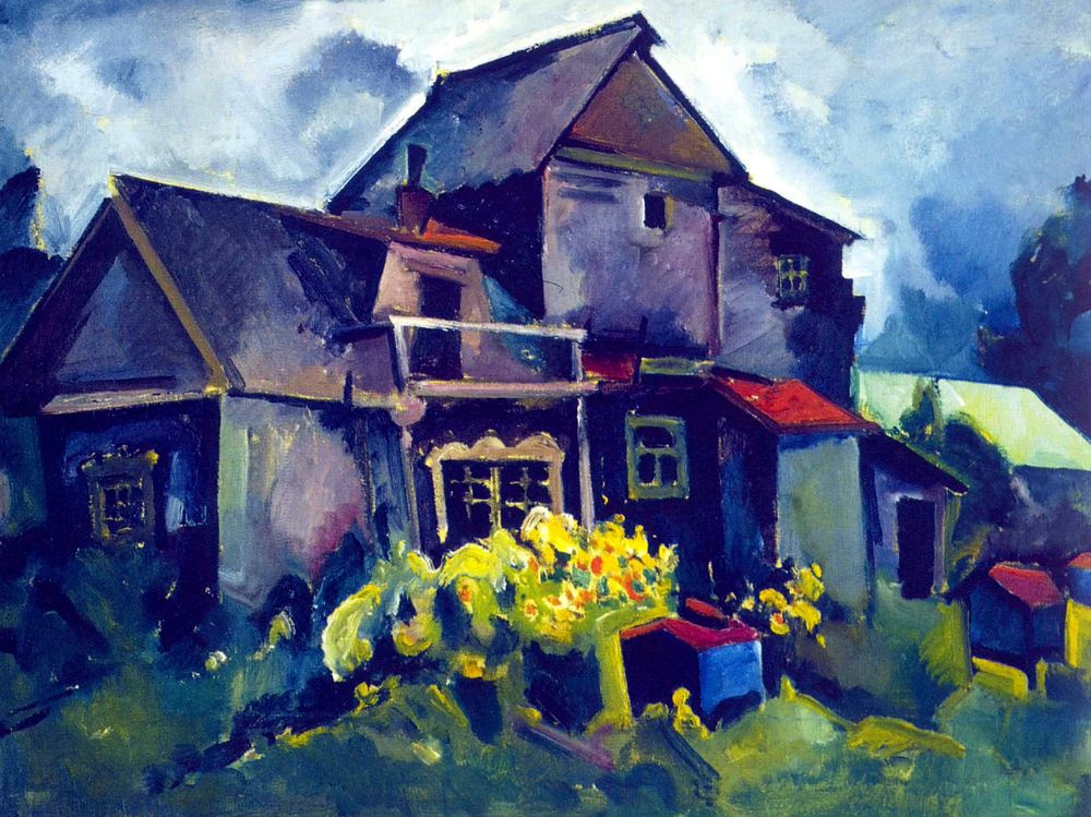 Aristarkh Lentulov. Rural cabin. Village Zyuzino