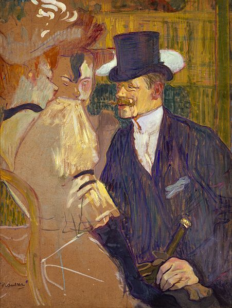 Henri de Toulouse-Lautrec. The Englishman at the Moulin Rouge