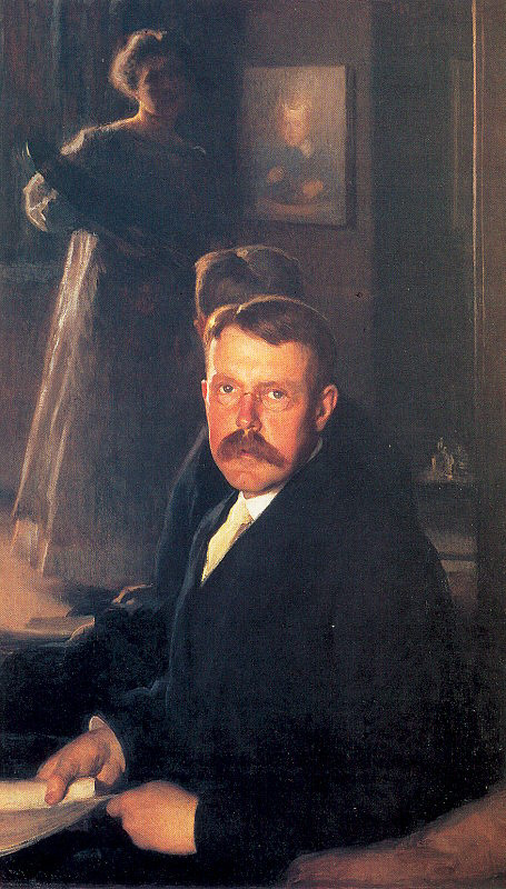 Maria Danforth Page. Portrait of a man with a mustache