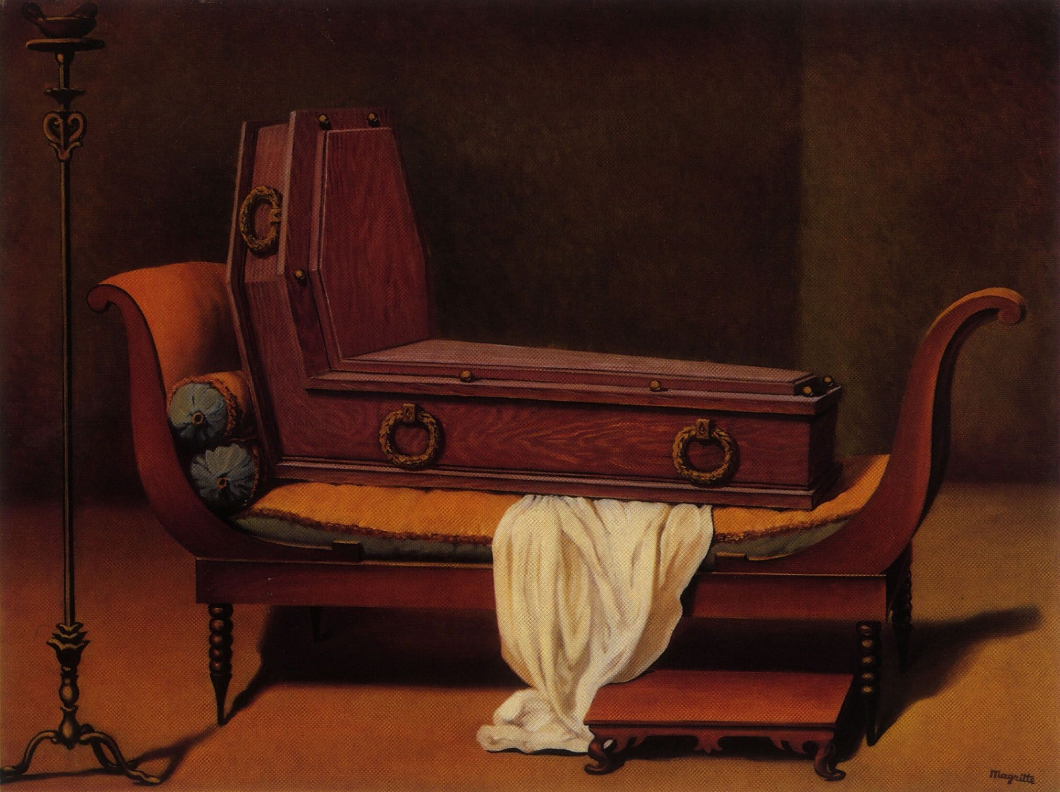 Rene Magritte La perspectiva de Madame Récamier, 1950, 81×61 cm:  Descripción de la obra | Arthive